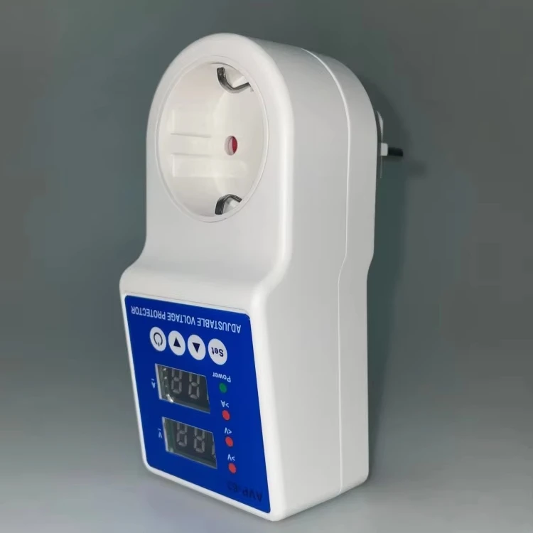 220V Dual Plug Safety Protector  Overload & Surge Protection for Home Appliances