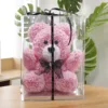 Oso de peluche rosa claro