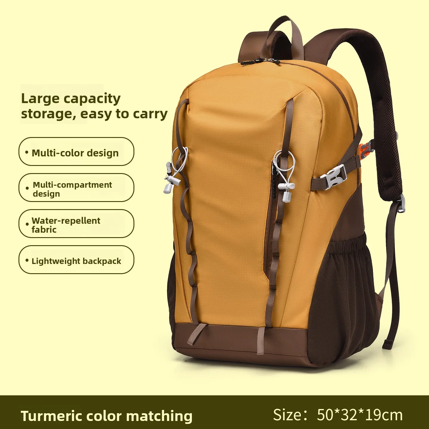 20-35L Waterproof Hiking Backpack Lightweight Outdoor Camping Mountaineering Backpack - detail 3