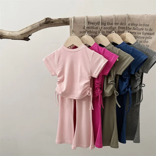 2pcs/set Baby Girl Summer Set Baby Girl Casual Clothing Sets for Newborn Babies