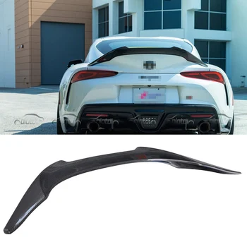 V Style Carbon Trunk Wing Boot Lip Spoiler Ducktail For Toyota Supra ...