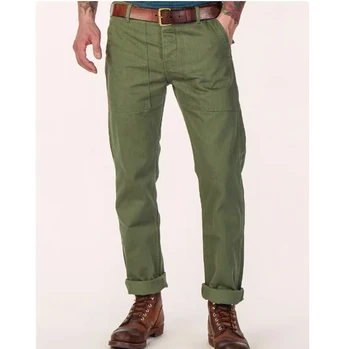 Casual style handsome men's trousers cotton comfortable breathable high-quality customizable men's trousers