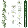 Brocado y Verde - Estilo C Blanco