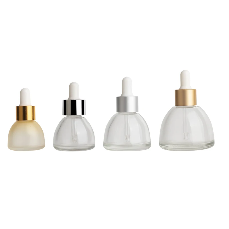 flacon doseur transparent personnalisé de 15 ml, 20 ml, 30 ml, 50 ml pour sérum cosmétique