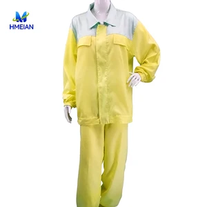 Factory Laboratory Cleanroom ESD Dust-free Protective Safety Cleanroom Esd Clothes Antistatic Uniform Esd Antistatic Suit