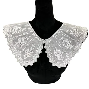 Hot Sale Fashion Accessory Water Soluble Lace Embroidery False Neck Collar For Lady