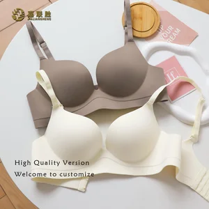 High Quality Custom Summer Thin Style Intimates Small Breasts Push-Up Enlargement Adjustable Solid Seamless Bra for Women