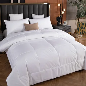 OEM Wholesale 100% Cotton Eco-Friendly Hypoallergenic Quilt Comforter Duvet Microfiber Ticking Fabric Four Seasons Use