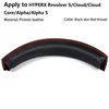 1pcs Protein leather-Black skin Red thread