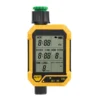 Yellow garden watering timer