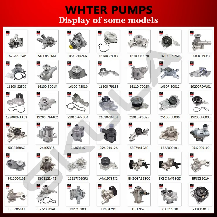 Factory Wholesale Auto Parts Cooling System Engine Electric Water Pump for TOYOTA HONDA NISSAN MAZDA FORD MITSUBISH JEEP ISUZU