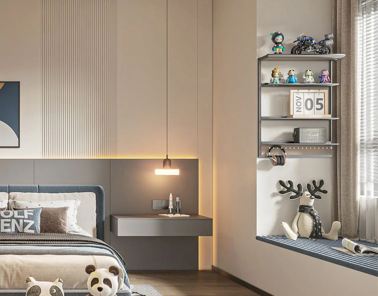 ECO-friendly Wall Organizer Shelf Multi-Tier Space-Saving Storage Wall Floating Shelves for Children's Room supplier