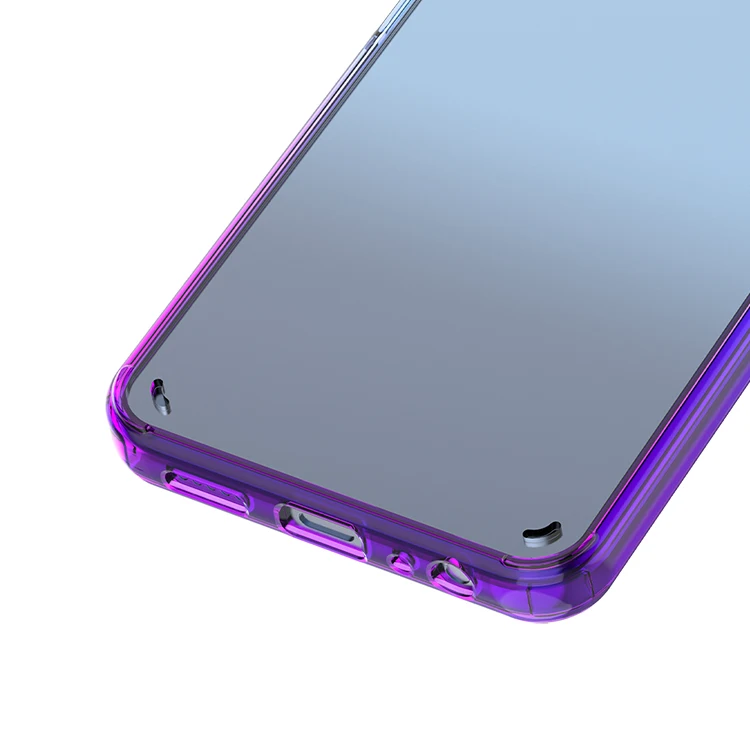 Factory Price Gradual Change Color Transparent clear Acrylic Tpu Mobile Phone case for huawei Honor X6 X8a X5 X9a X7a Back Cover