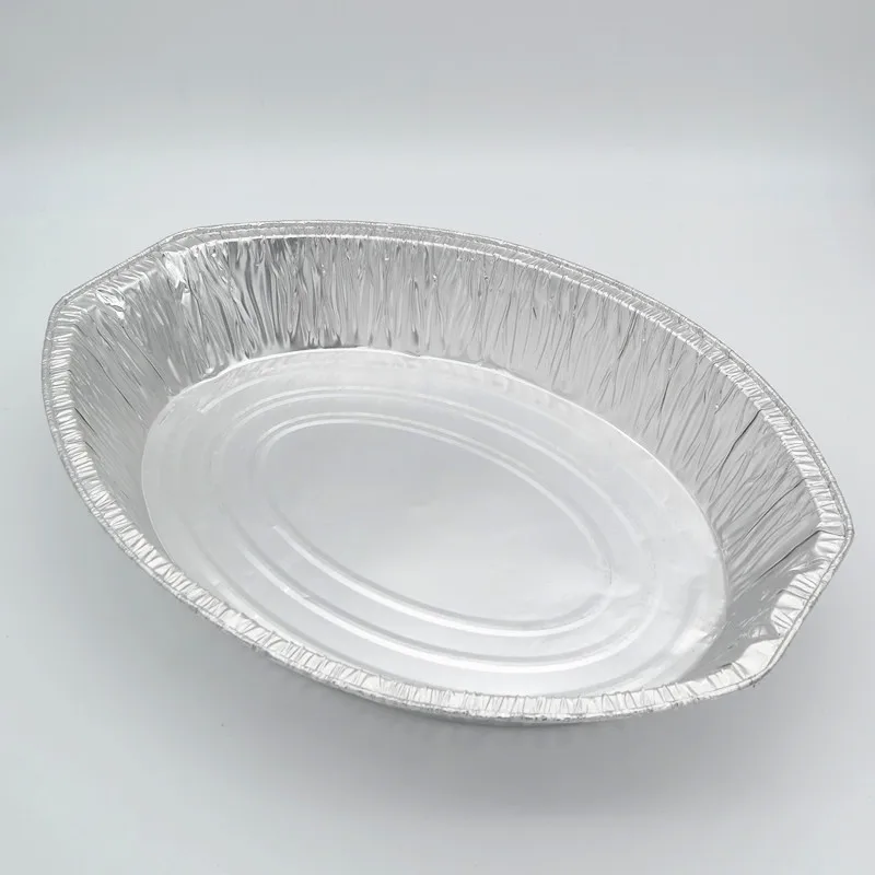 product tia tb60 elliptical turkey dish aluminum foil bowl microwaveable foil bowl-2