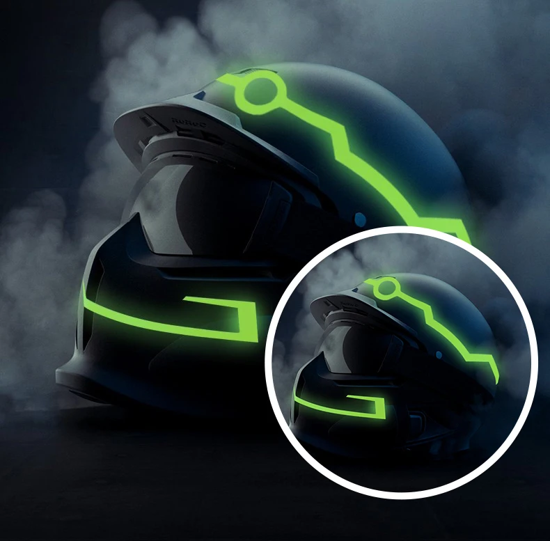 Factory Supplier Customized Helmet Light Strip Glowing Led Strip Flashing Lighting Helmet El Light Strips for Helmets