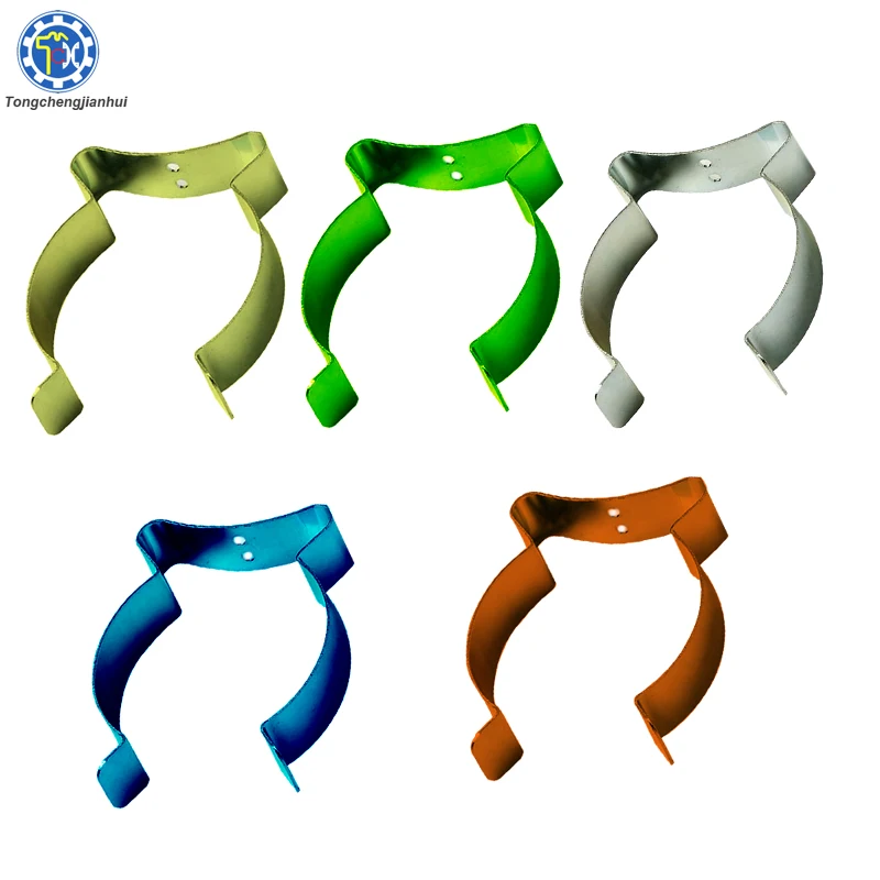 Custom Precision Sheet Metal Flat V Shape Spring Clips for Downlight