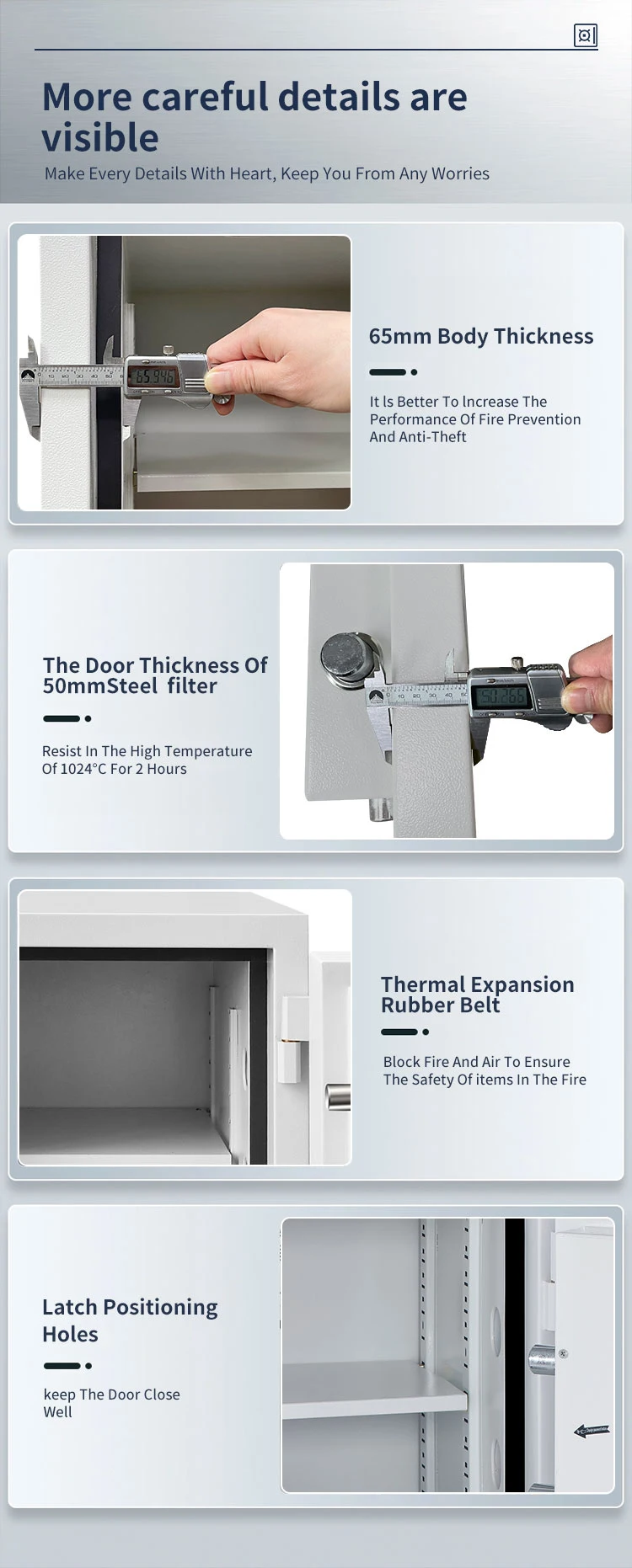 CEQSAFE Fireproof Office Home Safe Money Box Metal Fireproof Safe Lock Box with Fireproof Safe factory
