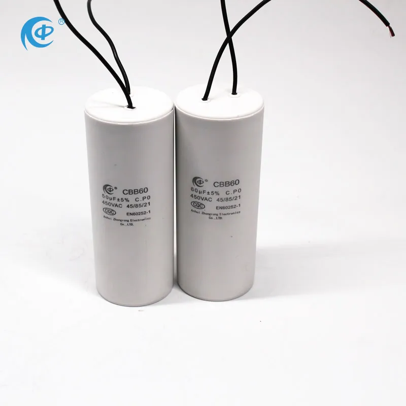 Конденсатор переменного тока CBB60 50 мкФ 450V CBB60 CBB61 SH конденсатор