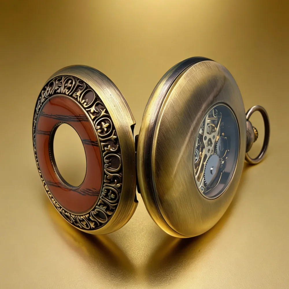 Skeleton Automatic Pocket Watch OM-211741