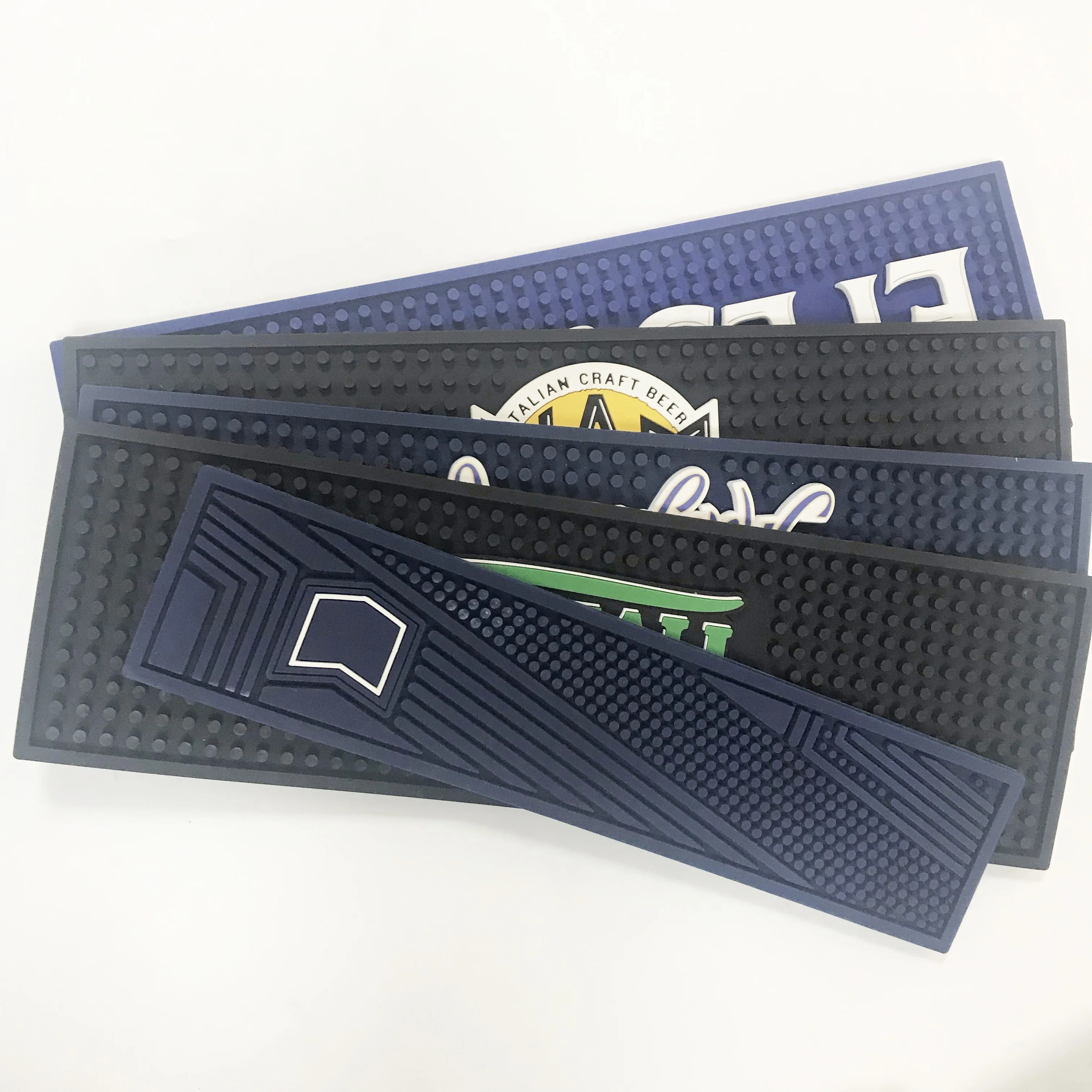 Personalized Rubber Bar Spill Mat /rubber Beer Drinking Barmats /printing Or Embossed Custom
