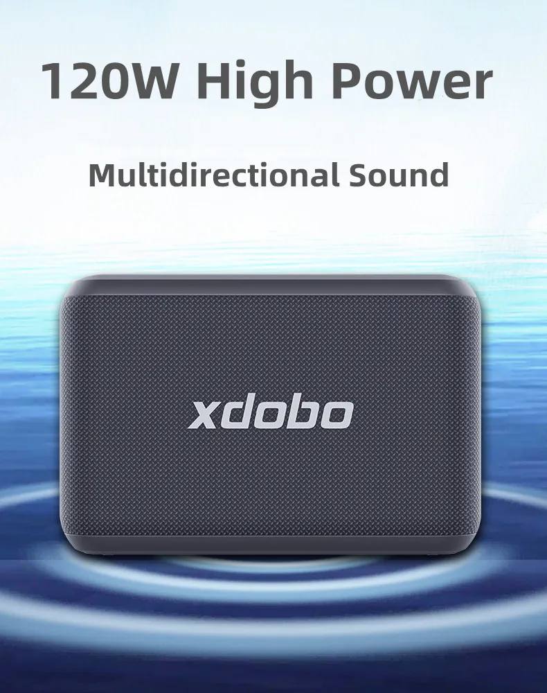 XDOBO X8 PRO ミニ無線Bluetoothスピーカー・120W出力・IPX5防水