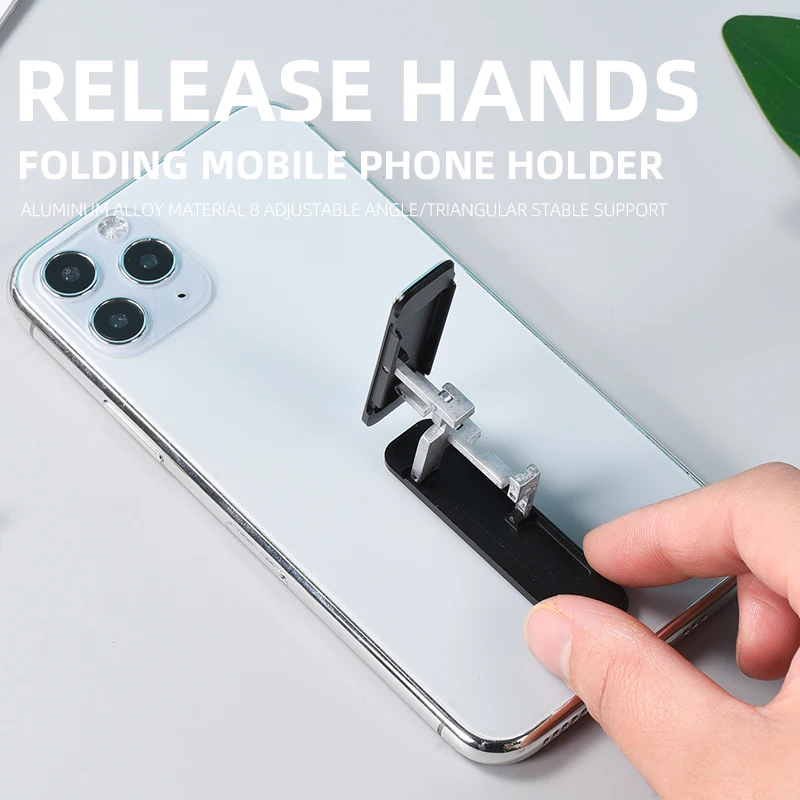 Luxury Aluminium Folding Mobile Holder for Desk & Bed