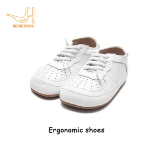 Babyhappy Professional Manufacturer Comfort Wide Toe Barefoot Prewalker Genuine Leather Ergonomic Shoes for Babies Kids Child