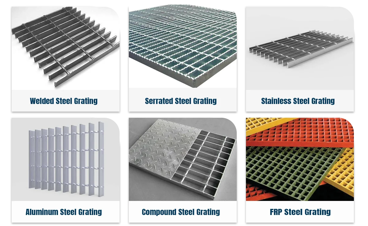 Hot Dip Galvanized Compound Bar Grating Steel Floor Grating With ...