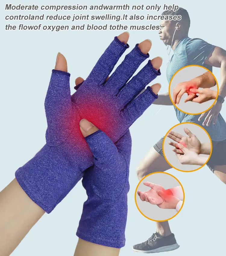 Professional Custom Fingerless Lymphedema Rheumatoid Pain Relief