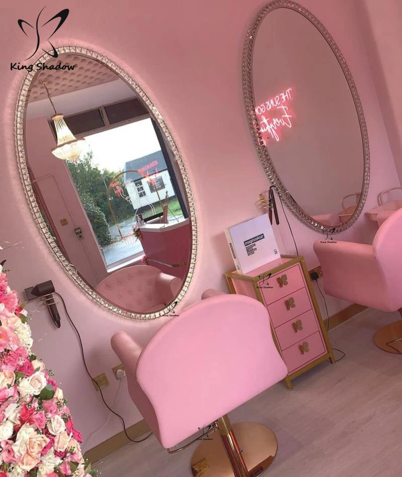 新しいファッション大型サロンミラーカスタマイズLEDライト