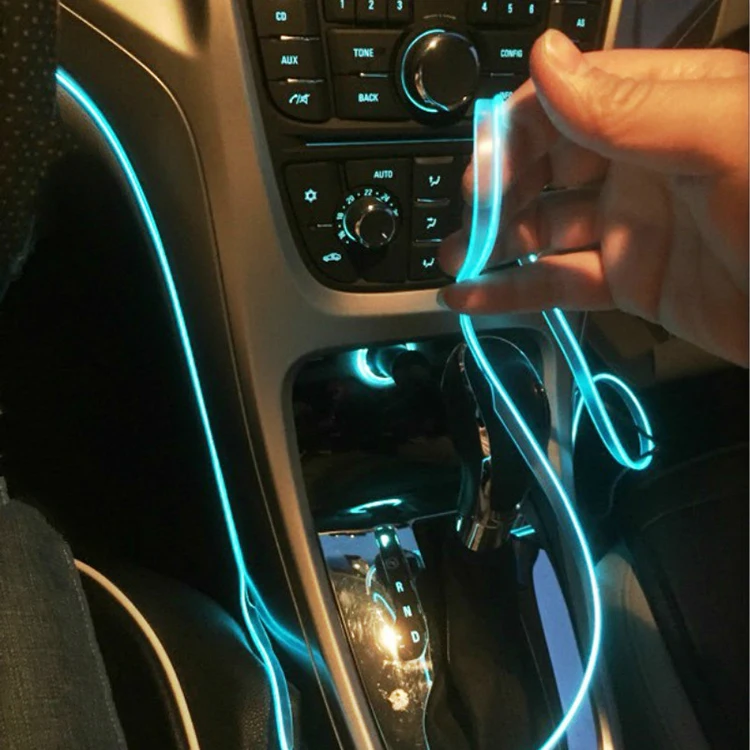 ADT Led Car Foot Ambient Light With USB Cigarette Lighter Backlight Music Control App RGB Interior Decorative Atmosphere Lamp