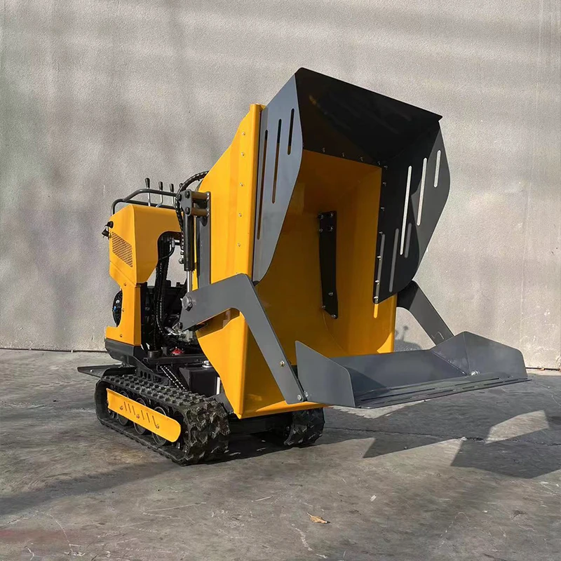 FREE SHIPPING!! Cheap1Ton Rated Load Mini Dumper  Crawler  Hydraulic Dumper Mini Front End Loader