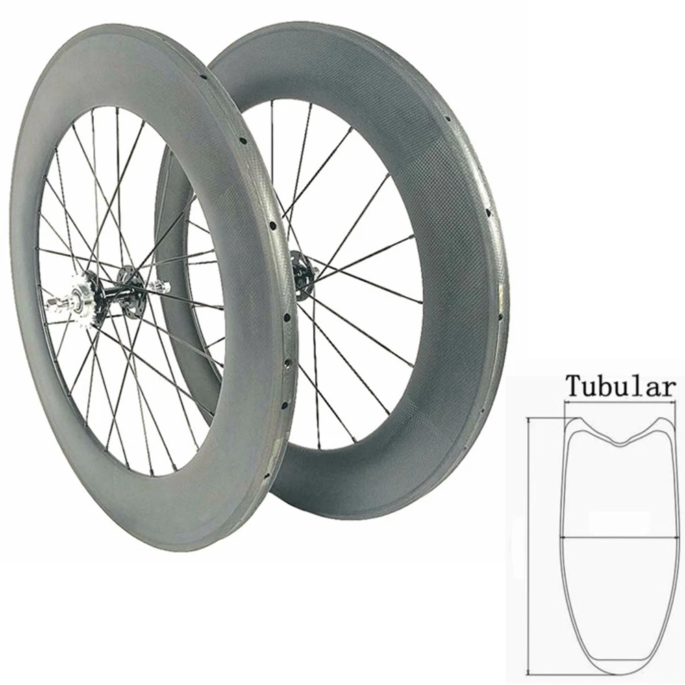 カーボントラック 88mm マット仕上げ クリンチャ リア ホイール固定