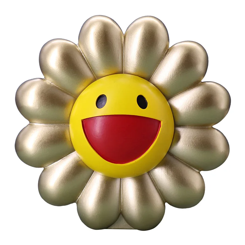Resin Cartoon Figurine Smiley Face Sun Flower Pot For Indoor Decor - Buy Smiley  Face,Cartoon Figurine,Flower Pot Product on 