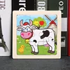 Mucca di piccole dimensioni 9 pezzi puzzle