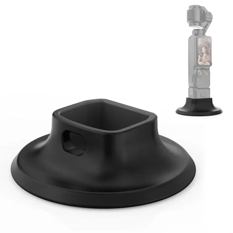 Cubierta Protectora Base Antideslizante de Silicona Suave para DJI Osmo Pocket 3 Soporte Adhesivo de Base para Escritorio Antigolpes con Juego de Limpieza