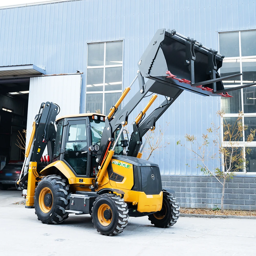 Earth-moving Machinery 4x4 Backhoe Retroexcavadora Diesel