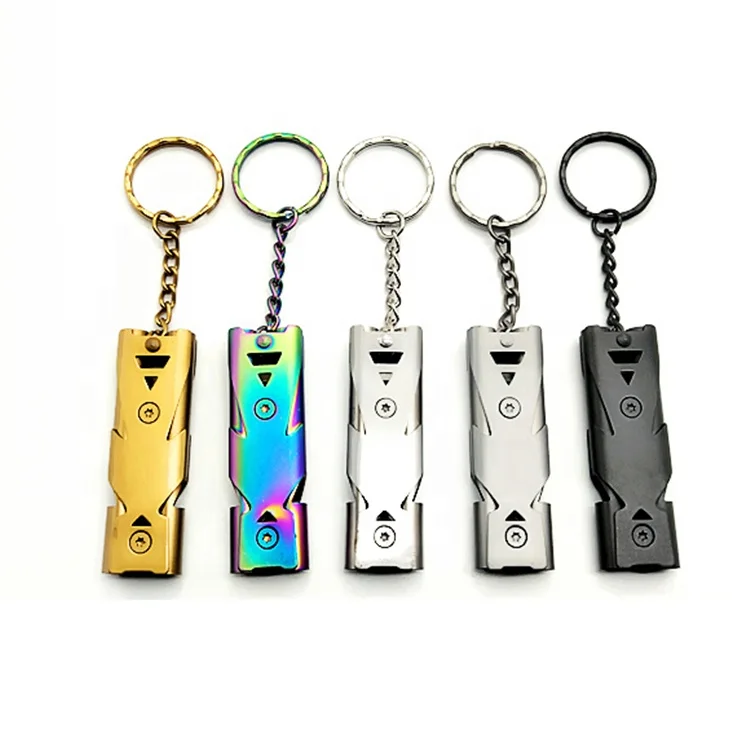 Outdoor Earthquake Survival Whistle High Frequency High Decibel Key Chain Ring