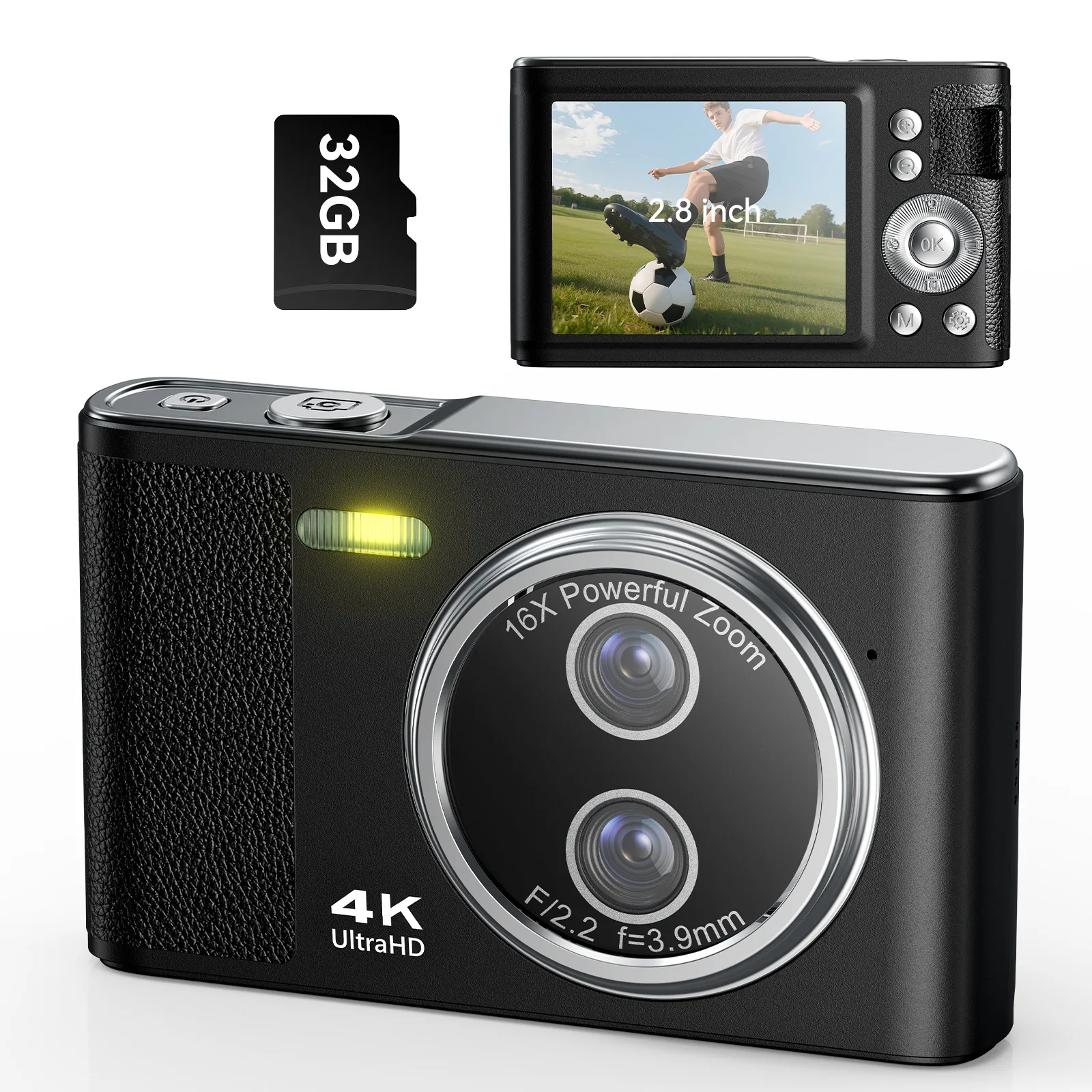 Source Factory 4K Digital Camcorder DC06 Compact Camera With Self