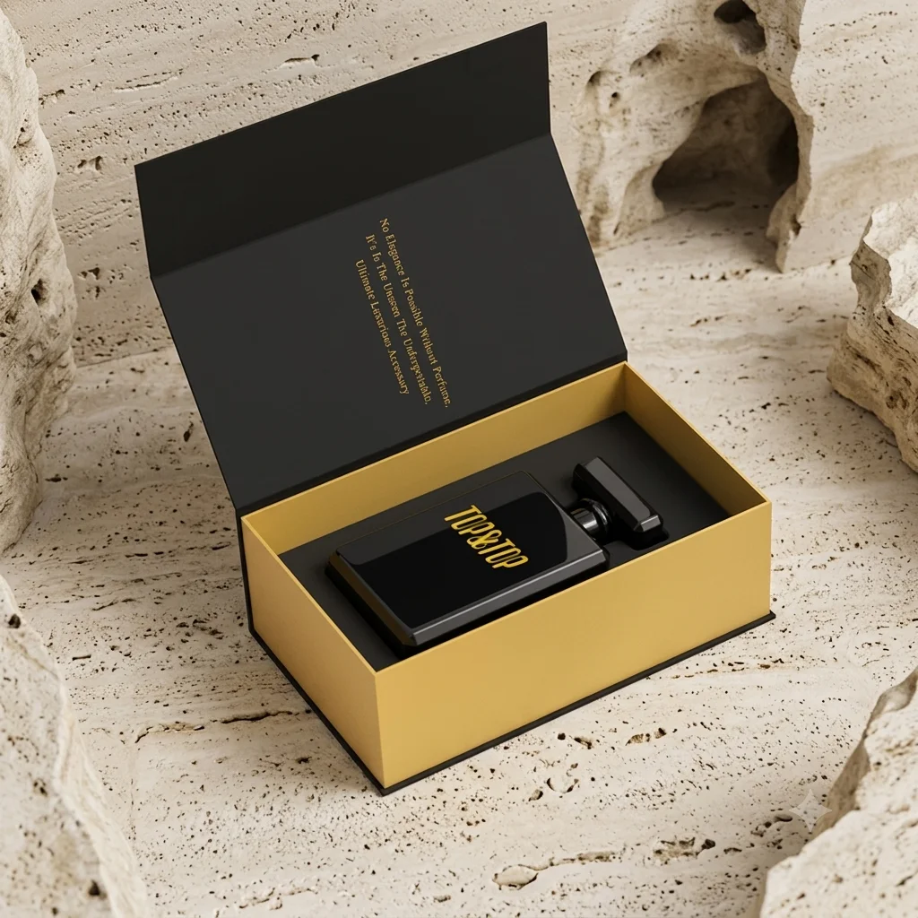 Custom Design square Paper Cardboard Carton Empty Luxury Gift Essential Oil Perfume 30ml 50ml 100ml Bottle  Packaging Box