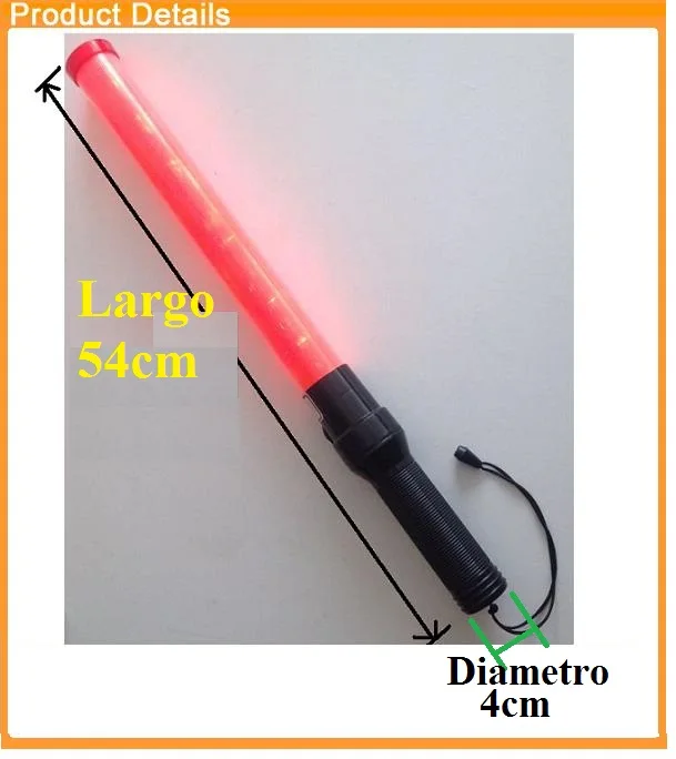 Длина 54 см красный цвет контроль дорожной безопасности концертный светодиодный фонарик палочка дорожного