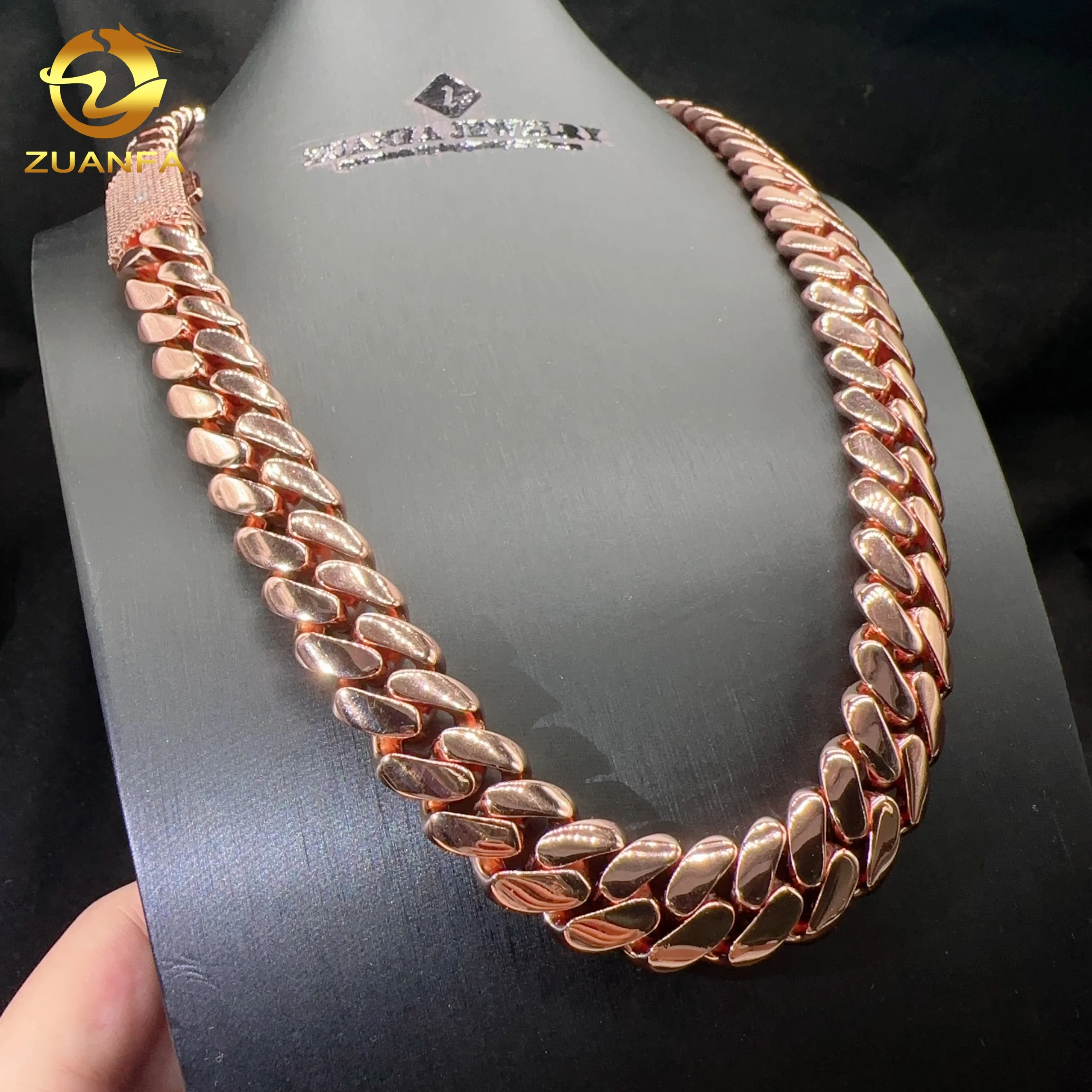 Silver Chain Kilo Cuban Link 16MM Width Sterling Silver 925 Cuban