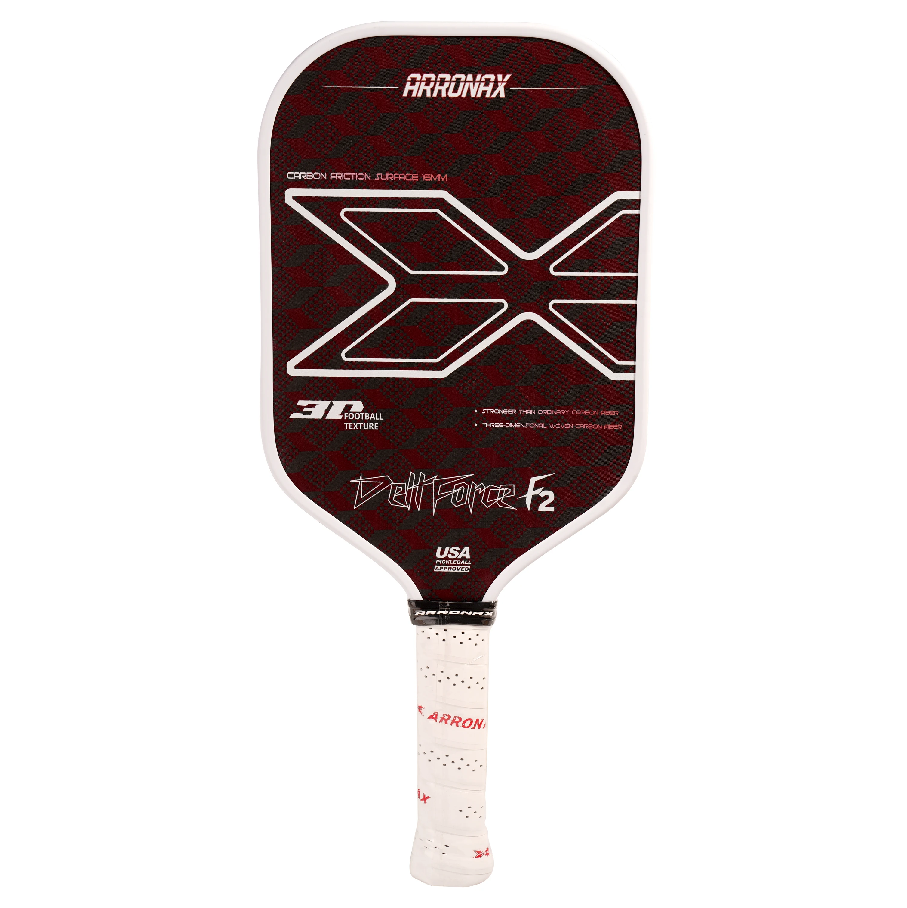 ARRONAX  Professional Factory for Custom Logo 18K Carbon Fiber 3D Fabric USAPA Approved Pickleball Paddle Thermoformed