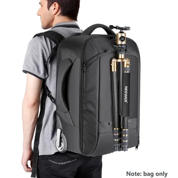 Neewer 2-in-1 Convertible Wheeled Camera Backpack Luggage Trolley Case With Double Bar Anti-shock Detachable Padded Compartment detail image