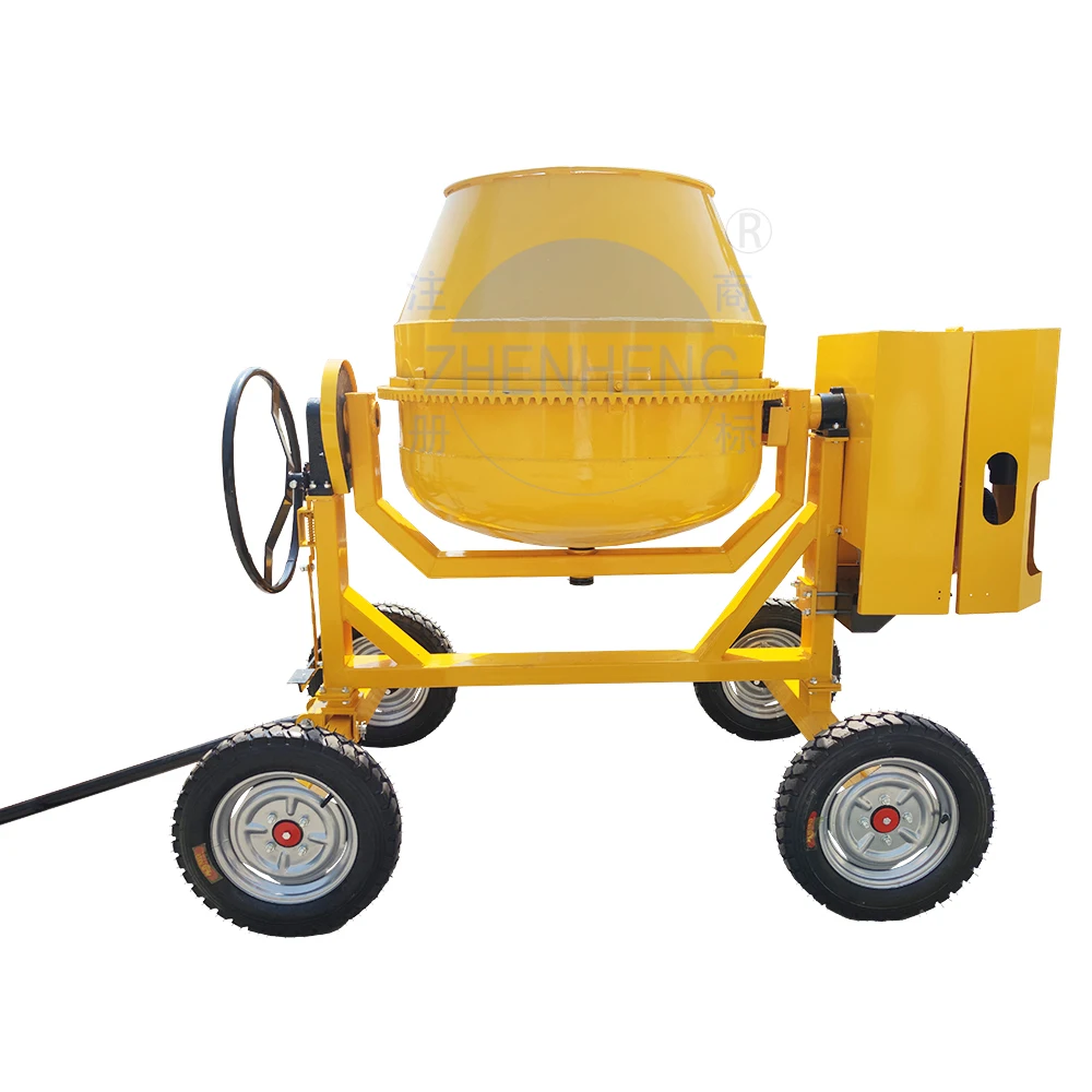 CE Manual Mixers Machine Electric Portable Construction Betoneira Hand Concrete Mechanical Mixer With Motor for Home Use