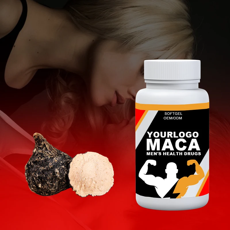 OEM Service Organic Maca Root Soft Capsules Natural Extract Supplement Black Maca Root Capsule