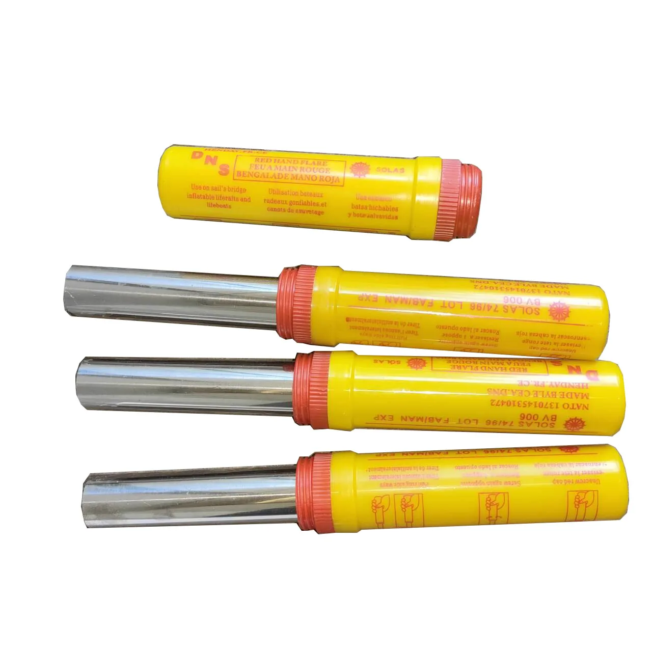 Red Flame Handle Fireworks Colorful Display Product Type Firecrackers & Fireworks