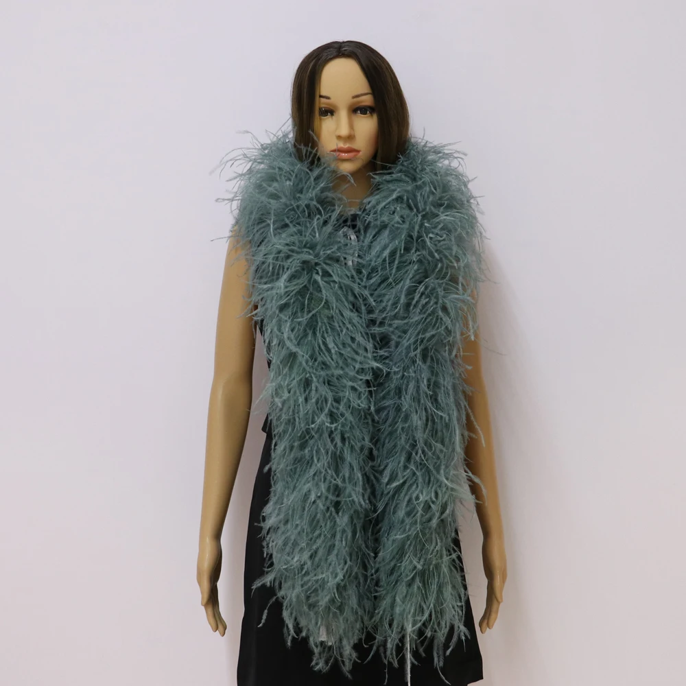 Factory Wholesale Price Fluffy 140ply Feather Scarf Sexy Robe Trim