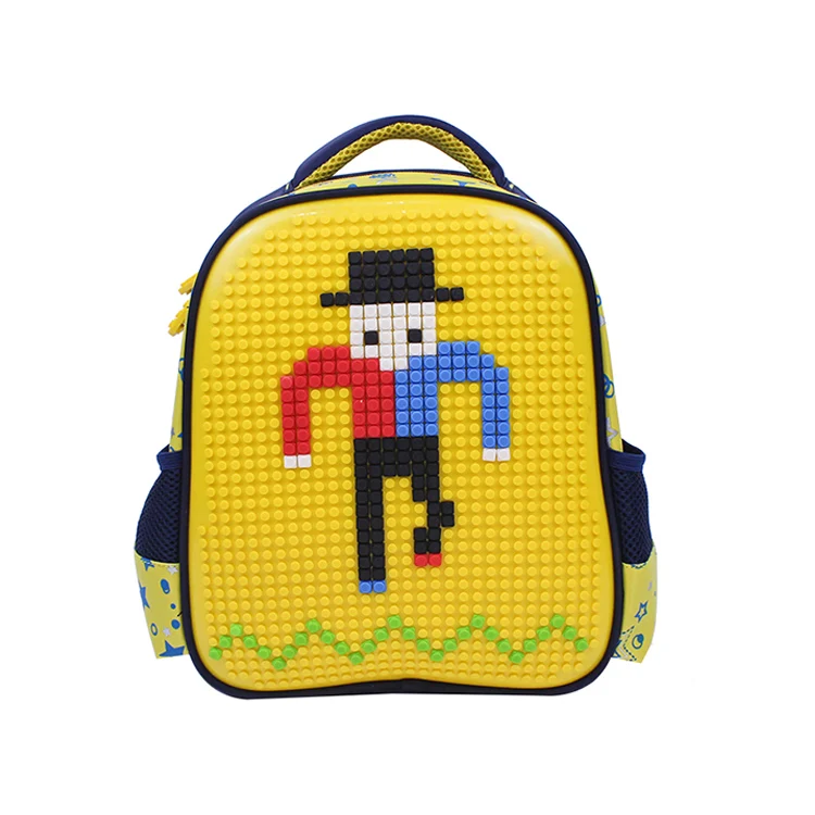 Free Vectors  Pixel art elementary school school bag backpack