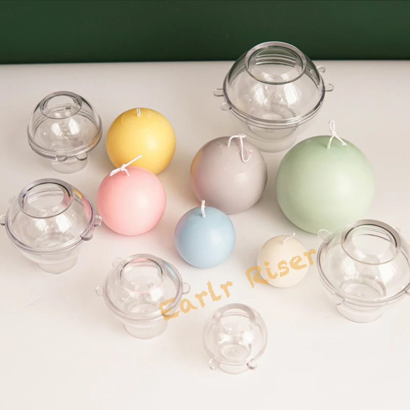 Early Riser New Design Spherical Acrylic Candle Mold Ball Mould For Diy